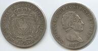 Italien Sardinien 5 Lire Silber 1827 P GS874 - SEHR RAR Charles Felix 1821-1831 Italy Sehr schön