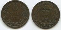 Guernsey 8 Doubles G7486 - British Dependency Queen Victoria -