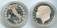 Italien Republik 500 Lire Silber G7624 - FIFA World Cup 1990 - Italy -
