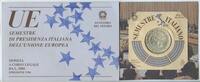 Italien Republik 5000 Lire Silber GN399 - Europäische Union Italian Presidency of the European Union Italy -