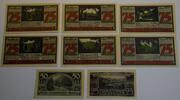 Deutsches Reich Weimar Notgeldscheine Serie 8 Stück GB076 - Bad Suderode Harz Emergency money serie Paper Money Germany -