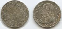 Vatikan Italien-Kirchenstaat 10 Soldi (50 Centesimi) Silber G1618 - Papst Pius IX.1846-1878 Vatican City Papal States -