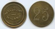 Italien 25 Centesimi Jeton Wertmarke M604 - Italy Stadium Milano - Mailand Italien Token Coinage -