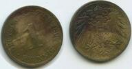 Deutsches Reich Kaiserreich 1 Pfennig G10421 - Wilhelm II. Germany Empire -