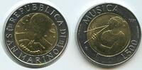 San Marino 500 Lire G1601 - SEHR RAR The Arts Music - The Man and Artistic Expression -