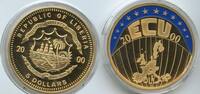 Liberia 5 Dollars G0476 - Europa Multicolor Gold- und Farbauflage ECU -