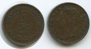 Straits Settlements Singapur Malaysia ½ Cent G6134 - RAR British Crown Colony Queen Victoria 1837-1901 -