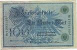 Deutsches Reich Kaiserreich 100 Mark GB131 - Reichsbanknote Banknote Paper Money Germany -