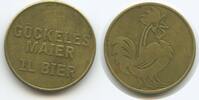 Deutschland Bundesrepublik Baden-Württemberg Biermarke 1 Liter Bier Wertmarke Bierzeichen T520 - Göckeles-Maier Stuttgart - Gockel Hahn - Germany Beer-Token -