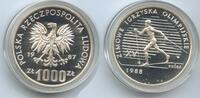 Polen Volksrepublik 1000 Zlotych Proba Probe GS887 - 1988 Winter Olympics in Calgary Poland -