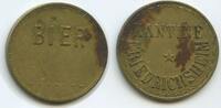 Deutschland Baden-Württemberg Biermarke Wertmarke Bierzeichen T389 - Kantine Friedrichsheim Freiburg Bier Germany Beer-Token -