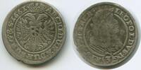 RDR Österreich Schlesien Breslau 3 Kreuzer (Groschen) Silber G5099 - Leopold I. 1658-1705 -