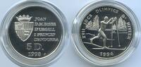 Andorra 5 Diners Silber G0466 - Winter Olympics 1994 Lillehammer Skier -