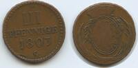 Sachsen-Albertinische Linie 3 Pfennig G6818 - Friedrich August III. 1763-1806 -
