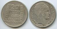 Frankreich 20 Francs Silber GS1434 - Laureate France -