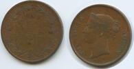 Straits Settlements Singapur Malaysia 1 Cent (One Cent) G6153 - Queen Victoria 1837-1901 British Crown colony British India Government -