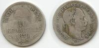 Österreich Ungarn Kaiserreich 10 Krajczár Silber G9848 - Franz Joseph I. 1848-1916 Austria Hungary -