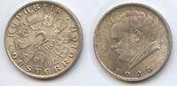 Österreich 1.Republik 2 Schilling (Doppelschilling) G5883 - Centennial Death of Franz Schubert Austria -