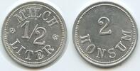 Österreich Steiermark Milchmarke 1/2 Liter Milch Wertmarke G8246 - Eisenerz 2 Konsum - Austria Milktoken -
