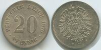 Deutsches Reich Kaiserreich 20 Pfennig Silber G10352 - Wilhelm I. 1861-1888 Germany Empire -