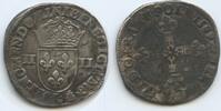 Frankreich 1/4 Ecu Silber M#6662 - Heinrich III. 1574-1589 France -