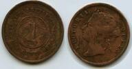 Straits Settlements Singapur Malaysia 1 Cent G6050 - British Crown Colony Queen Victoria 1837-1901 -