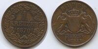 Deutschland Baden 1 Kreuzer G14320 - German States Baden Friedrich I. 1852-1907 -