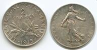 Frankreich 2 Francs G9145 - France KM#845.1 Silver XF Gadoury#532 Frankreich -