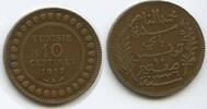 Tunesien Französisches Protektorat 10 Centimes G1402 - Muhammad al-Nasir Bey Tunisia -
