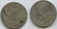 Vatikan Italien-Kirchenstaat 20 Baiocchi Silber G1554 - Papst Pius IX. 1846-1878 -