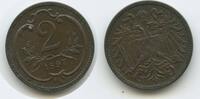 Österreich Kaiserreich 2 Heller G4105 - Franz Joseph I. 1848-1916 Austria -