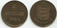 Guernsey 4 Doubles G7475 - British Dependency George V. 1910-1936 -