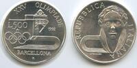 Italien Republik 500 Lire Silber G7633 - Barcelona XXV Summer Olympics 1992 Italy -