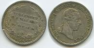 ⅙ Thaler Silber 1827 Sachsen-Albertinische Linie H0622 - Auf den Tod des König Friedrich August I. - Saxony Sehr Schön - Vorzüglich