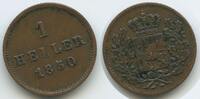 Bayern Königreich 1 Heller G14199 - Maximilian II. Joseph 1848-1864 German States Bavaria -