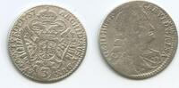 RDR Österreich Hall in Tirol 3 Kreuzer (Groschen) Silber G14906 - Karl VI. 1711-1740 Austria -