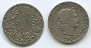 Schweiz Eidgenossenschaft 20 Rappen G3340 - Federal State Switzerland Suisse Confoederation Helvetia -