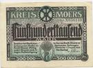 Deutsches Reich Weimar 500.000 Mark GB147 - Kreis Moers Notgeldschein Banknote -