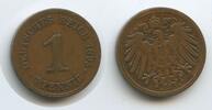 Deutsches Reich Kaiserreich 1 Pfennig G9624 - Wilhelm II. Germany Empire -
