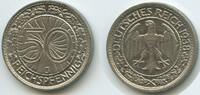 Deutsches Reich Weimar 50 Reichspfennig 1938 J Hamburg G4835 - Germany Weimar Republic SEHR RAR Vorzüglich