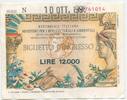 Italien 12.000 Lire GB423 - Banknote Biglietto d'ingresso Italy Italia -