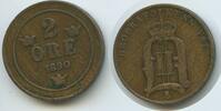 Schweden 2 Öre (2 Øre) G2437 - Oscar II. 1872-1907 Sweden -