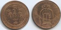 Schweden 5 Öre (5 Øre) G2059 - Oscar II. 1872-1907 Svergie Sweden -