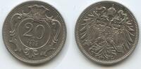 Österreich Kaiserreich 20 Heller G4009 - Franz Joseph I. 1848-1916 Austria -
