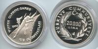 Türkei Republik 20000 Lira Silber GS073 - Winter Olympiade 1992 Turkey -