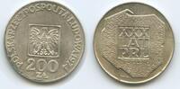 Polen 200 Zlotych Silber H0153 - 30 Jahre Volksrepublik - Peoples Republic Polskich Poland -