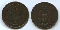 5 Öre (5 Øre) 1875 Schweden G2344 - Oskar II. 1872-1907 Sweden Sehr Schön