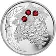 Nordamerika und Mittelamerika  Kanada 20 Dollars 2010 | Holiday Pinecone RUBY Swarovski Crystals | Silbermünze PP Etui + CoA PP / PP
