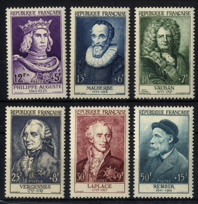 Frankreich Michel Nr. 10531058 postfrisch 1954 Berühmte Franzosen