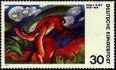 Bund Bund, Michel Nr. 798 postfrisch - Expressionismus Franz Marc - Die roten Rehe -